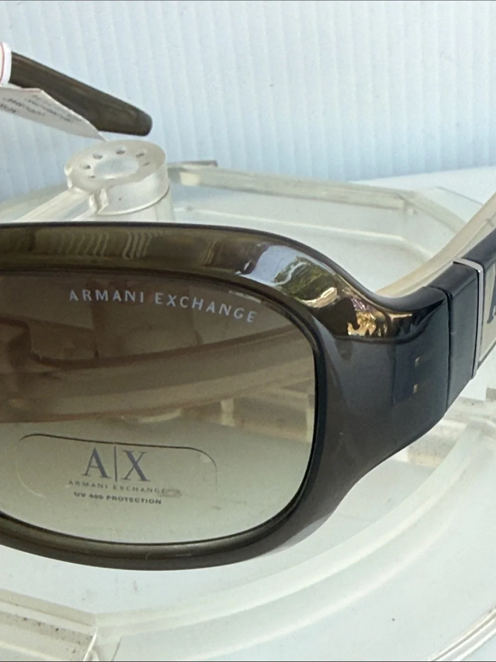 NEW ARMANI EXCHANGE AX115/S Translucent Gray Green Sunglasses NEW WITHOUT TAGS